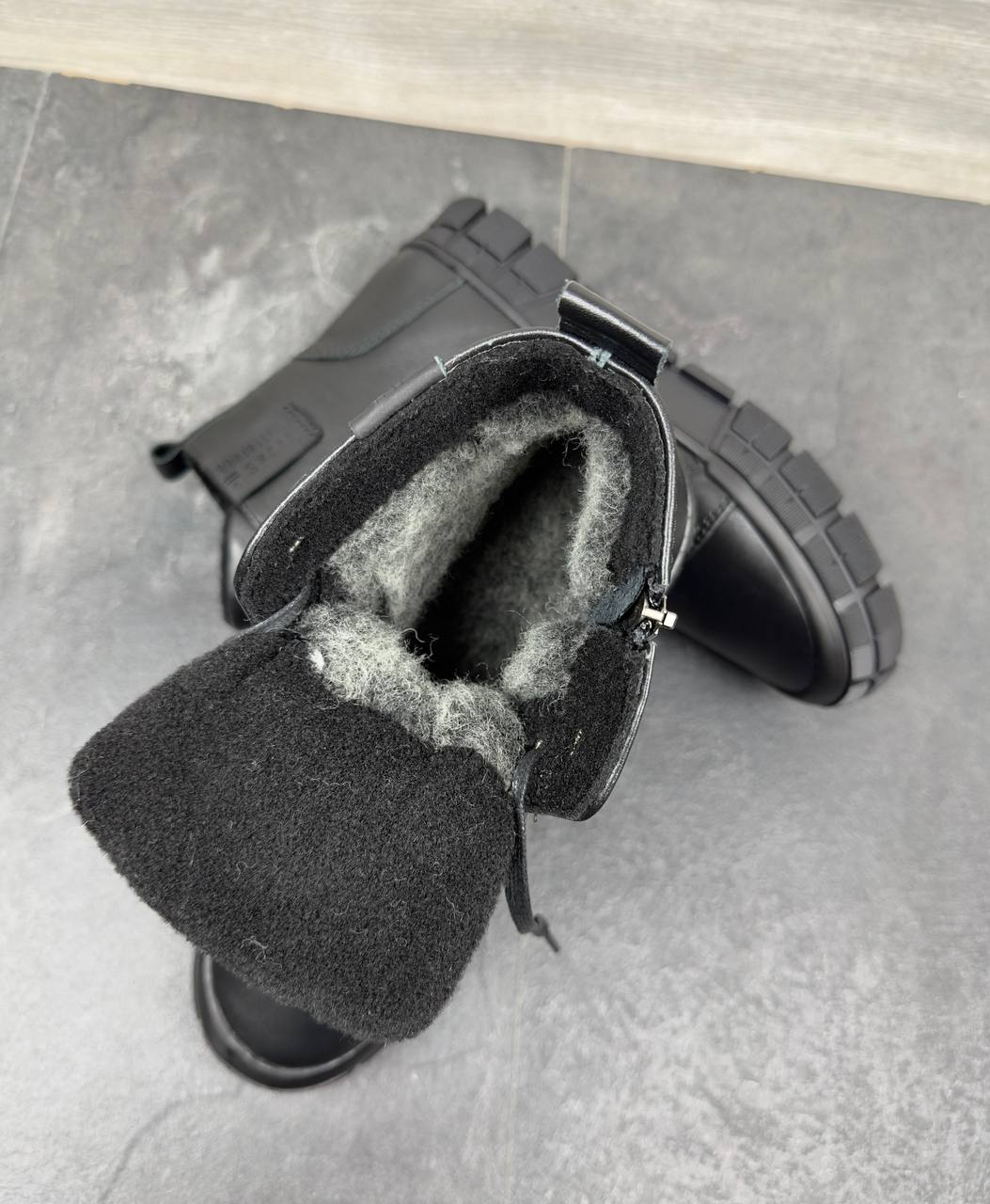 Чоловічі шкіряні черевики Nivas  Код: Б008 чорний - Зображення 6