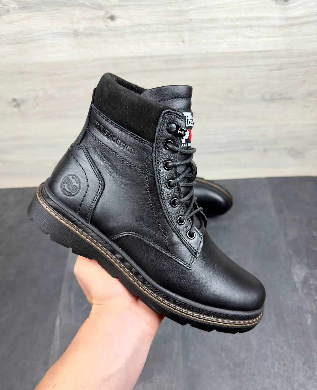 Чоловічі шкіряні черевики Nivas  Код: Nivas - Зображення 3