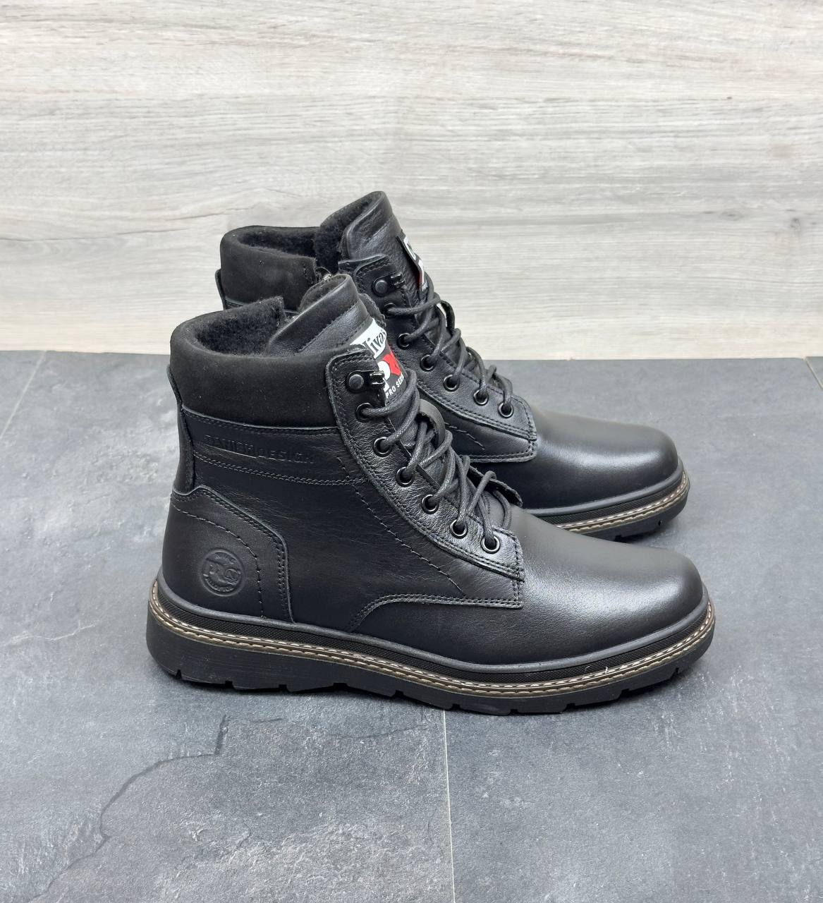 Чоловічі шкіряні черевики Nivas  Код: Nivas - Зображення 4