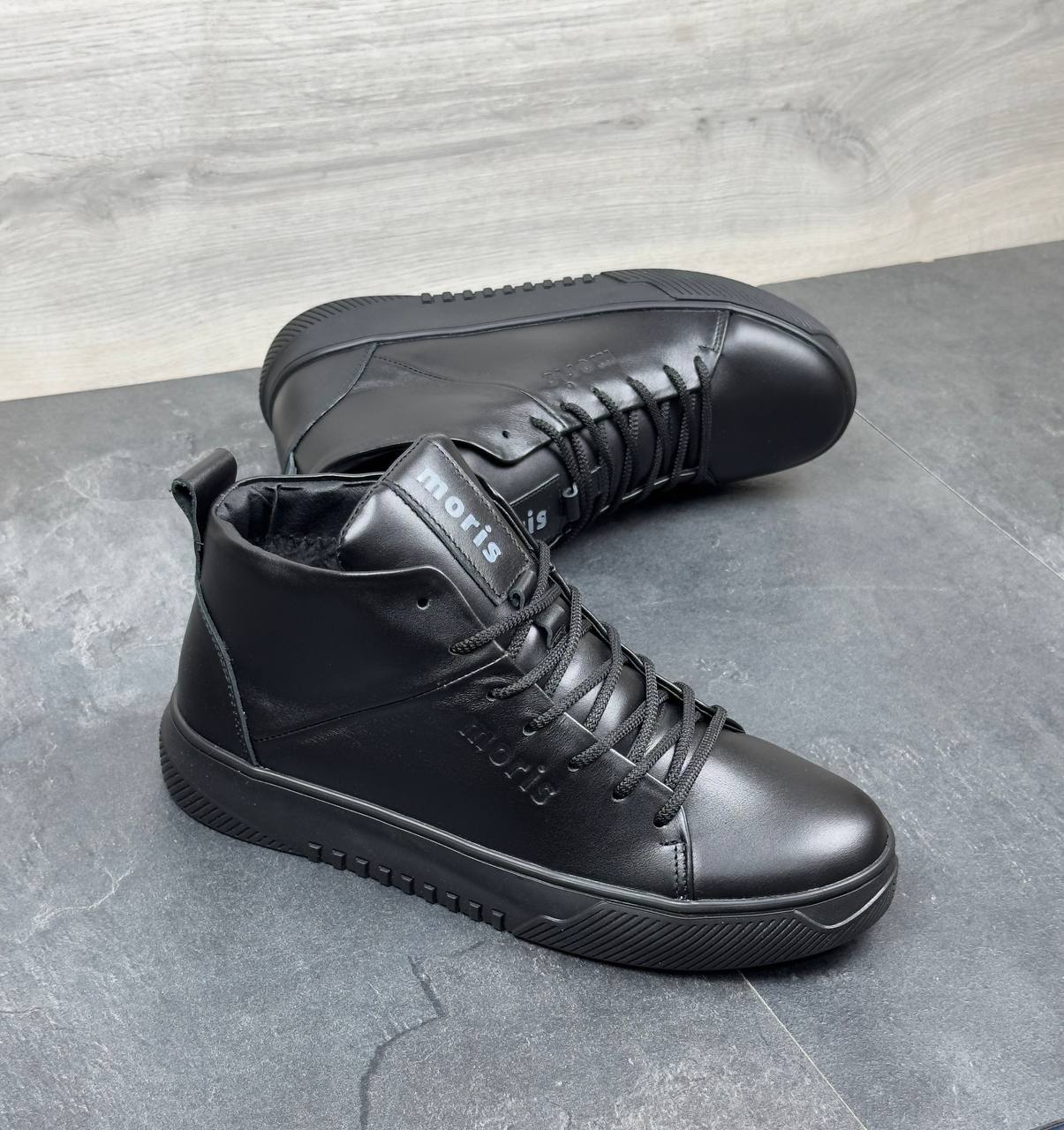 Чоловічі шкіряні зимові кеди/черевики  Код: ПБ13-50/2 moris - Зображення 6