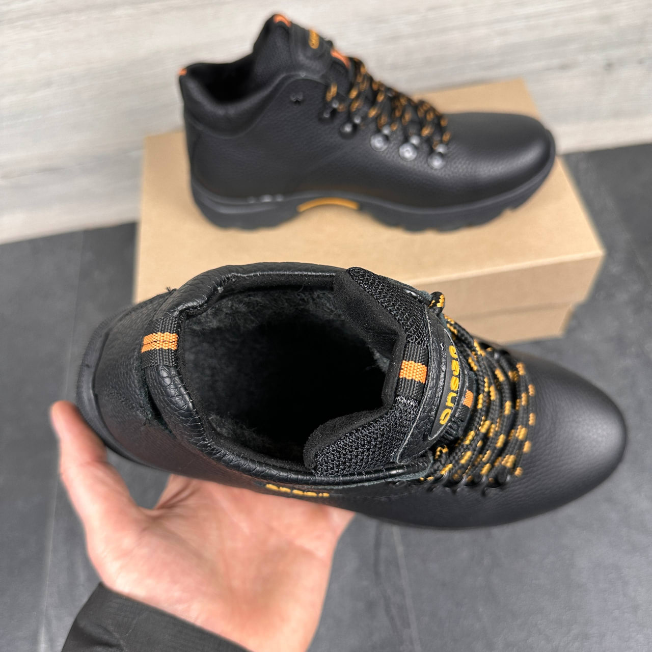 Чоловічі шкіряні черевики  Код: Б130 чорний - Зображення 5