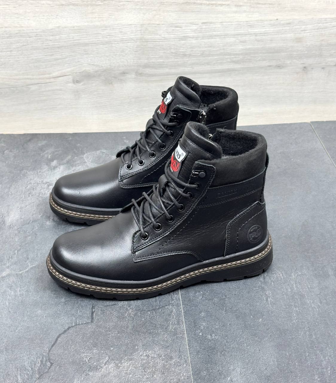 Чоловічі шкіряні черевики Nivas  Код: Nivas