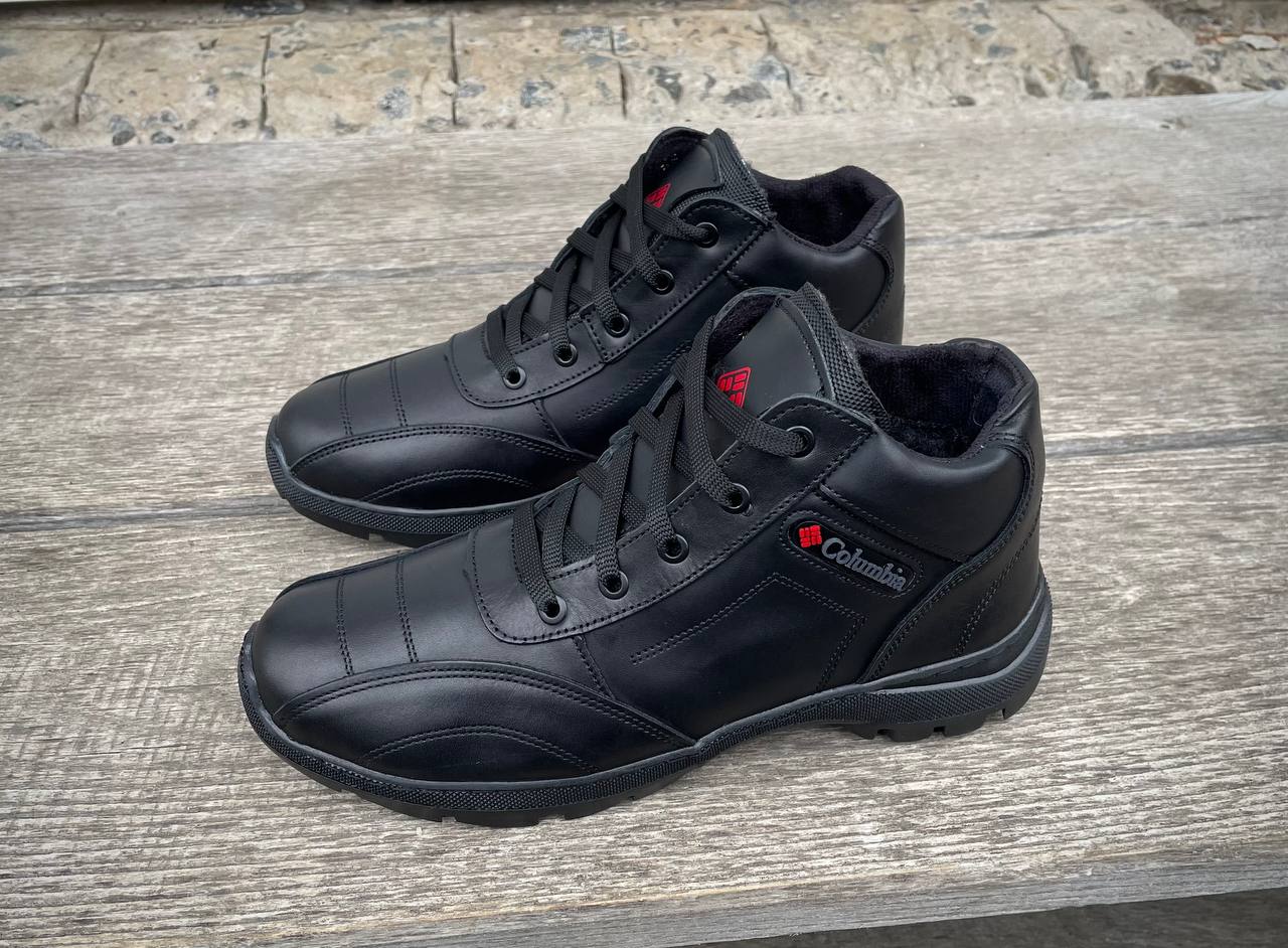 Чоловічі зимові шкіряні черевики Columbia Код: 01 бот