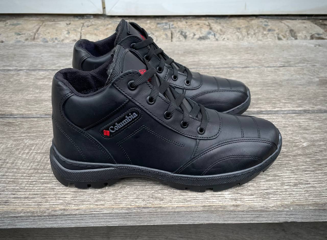 Чоловічі зимові шкіряні черевики Columbia Код: 01 бот - Зображення 3