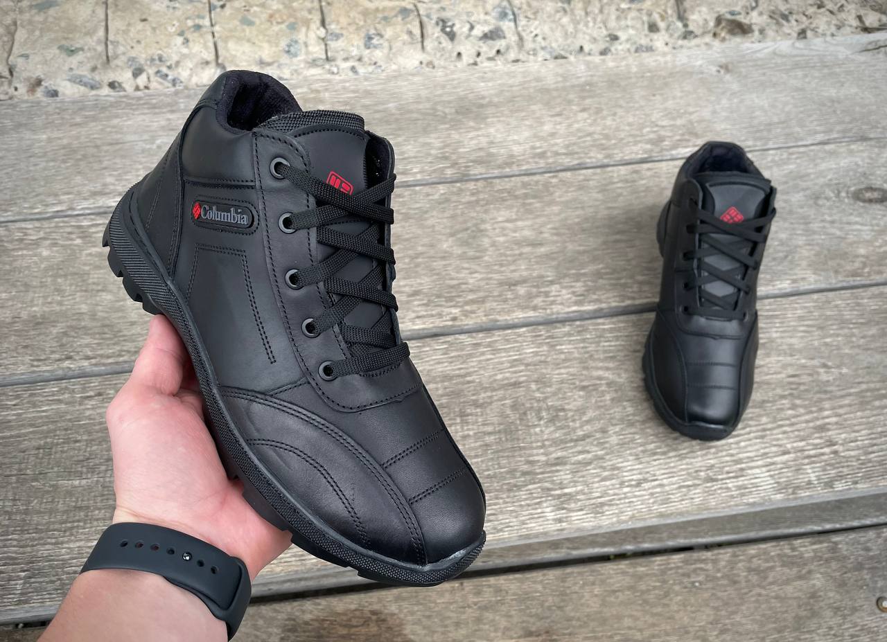 Чоловічі зимові шкіряні черевики Columbia Код: 01 бот - Зображення 4