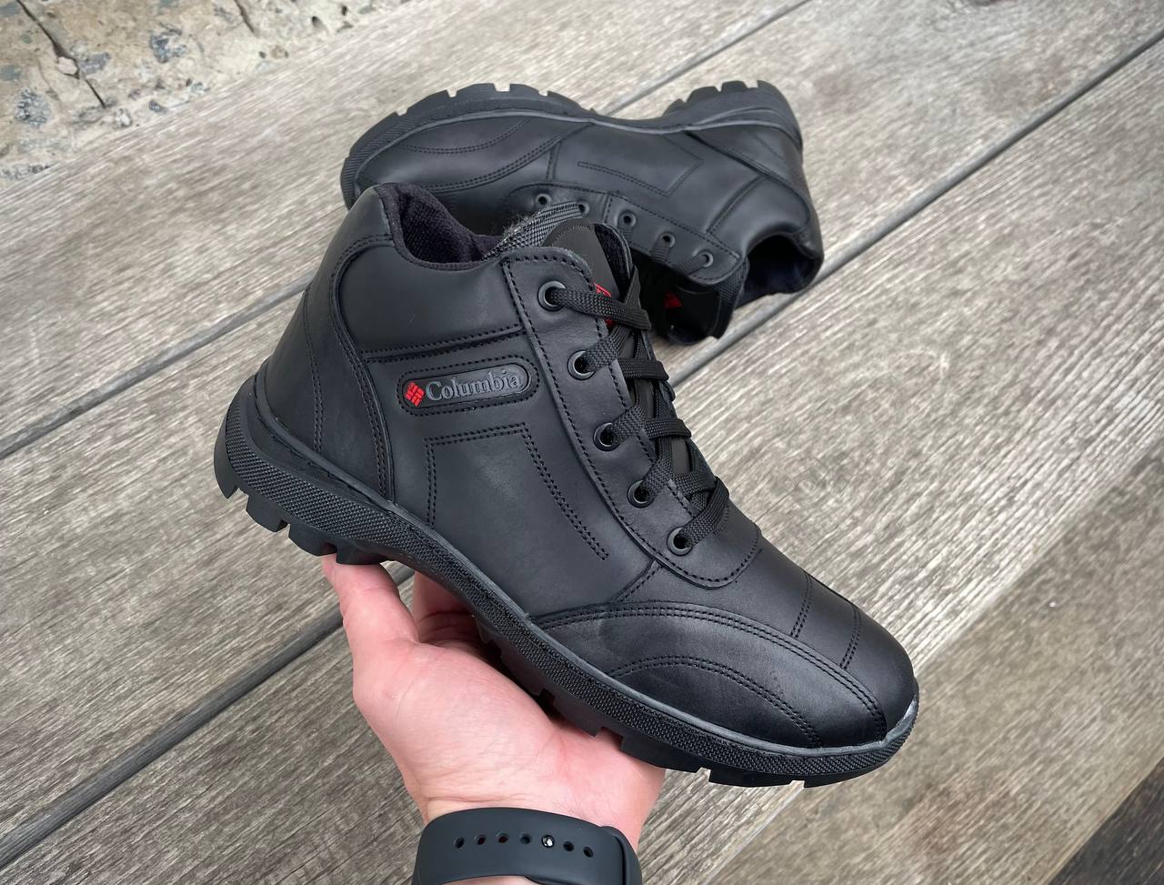 Чоловічі зимові шкіряні черевики Columbia Код: 01 бот - Зображення 5