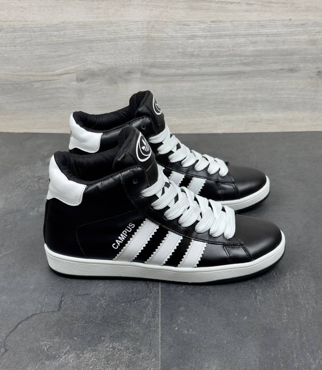 Чоловічі зимові шкіряні кросівки Код: Cam б.бот - Зображення 4