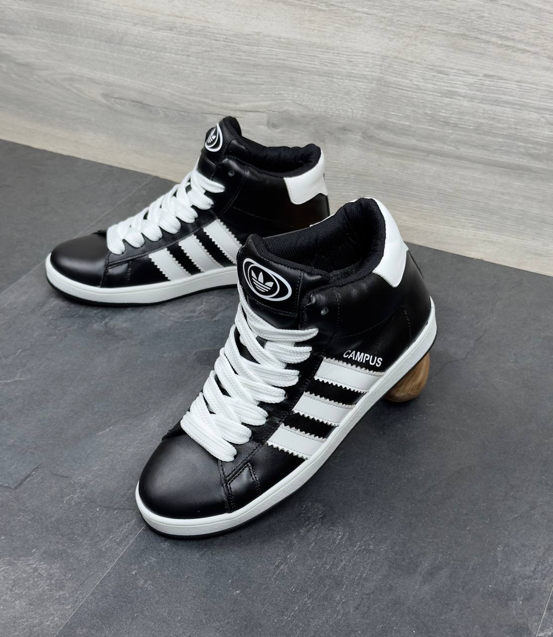 Чоловічі зимові шкіряні кросівки Код: Cam б.бот - Зображення 2