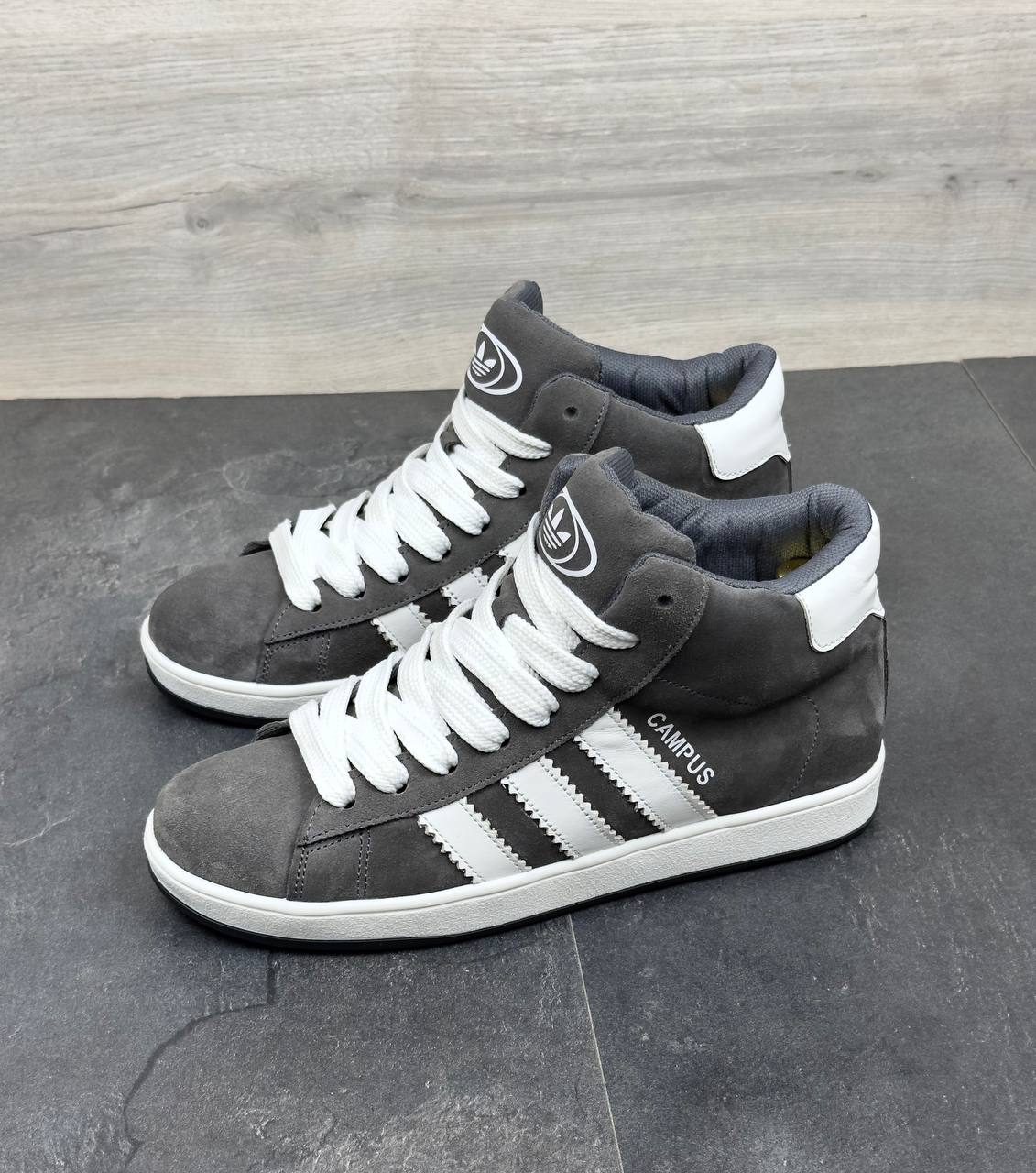 Чоловічі зимові нубукові кросівки Код: Cam с.бот