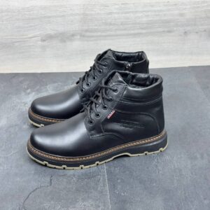 Зимові чоловічі шкіряні черевики  Код: Sart823