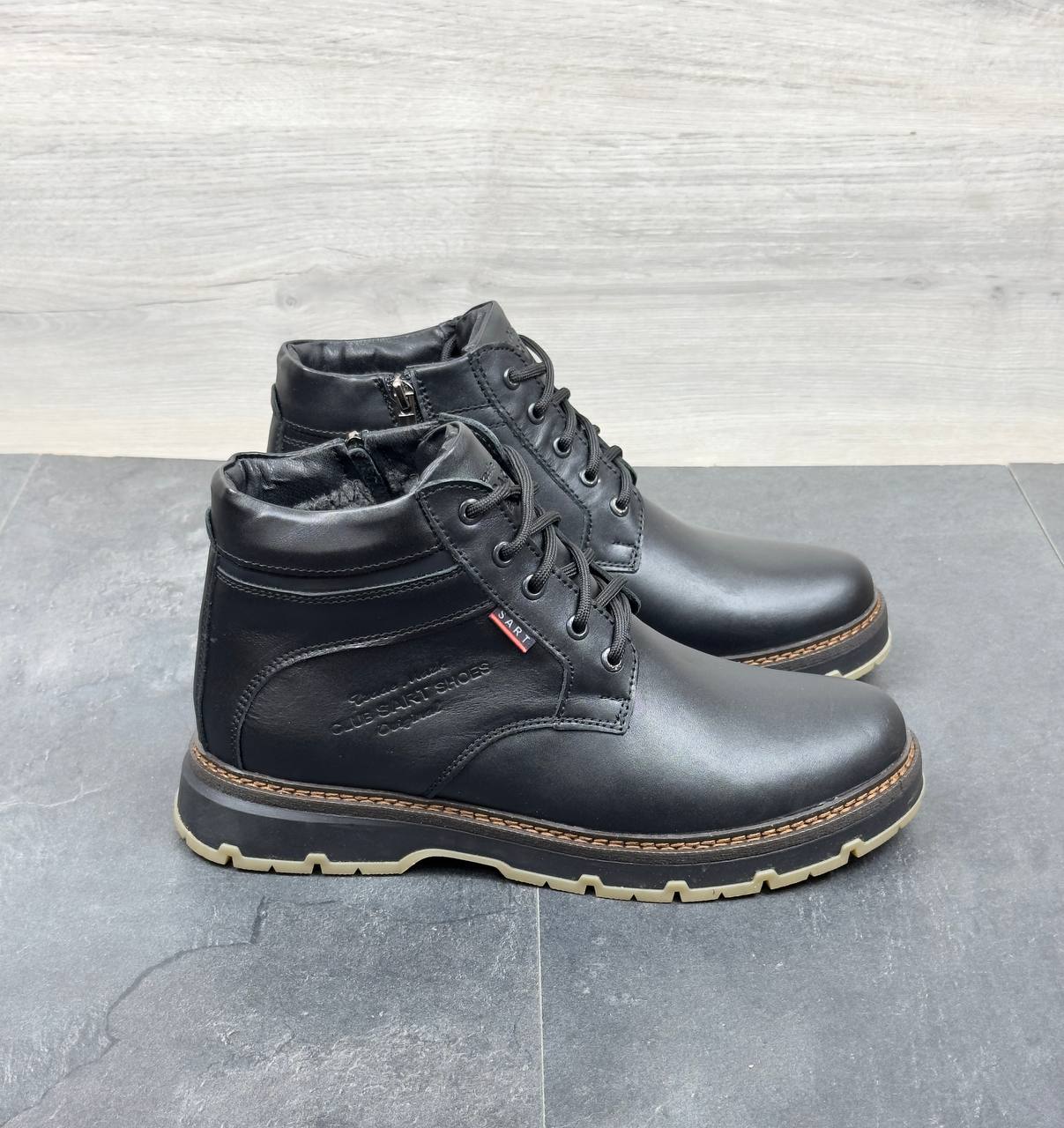 Зимові чоловічі шкіряні черевики Код: Sart823 - Зображення 6