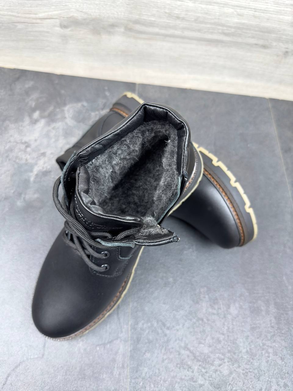 Зимові чоловічі шкіряні черевики Код: Sart823 - Зображення 7