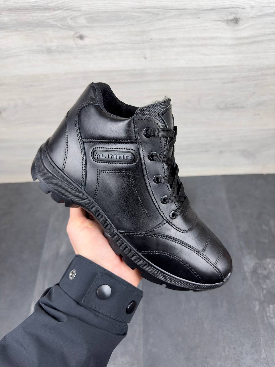 Чоловічі зимові шкіряні черевики Код: LR бот - Зображення 4