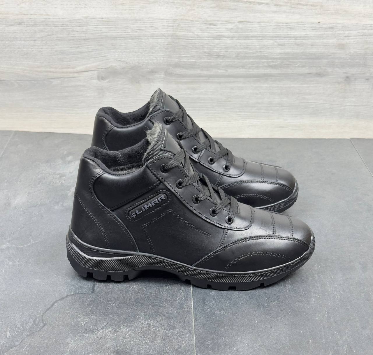 Чоловічі зимові шкіряні черевики Код: LR бот - Зображення 6