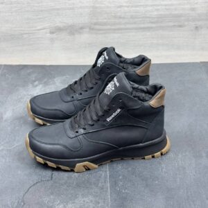 Чоловічі шкіряні зимові черевики Код: R17 чер/бот