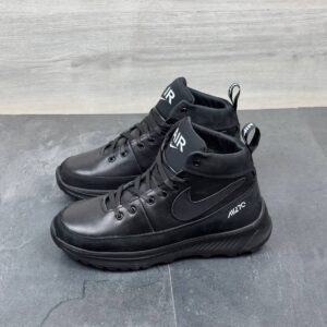 Чоловічі зимові шкіряні кросівки Код: 51 ч.н