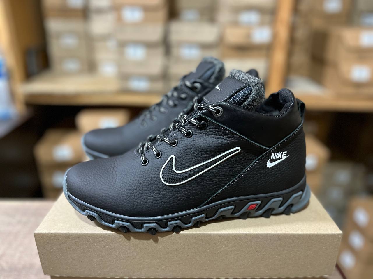 Чоловічі шкіряні зимові кросівки Код: N 22/3