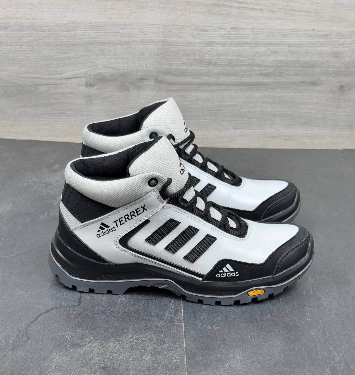 Чоловічі шкіряні зимові кросівки Код: А-1 біл/зима - Зображення 4