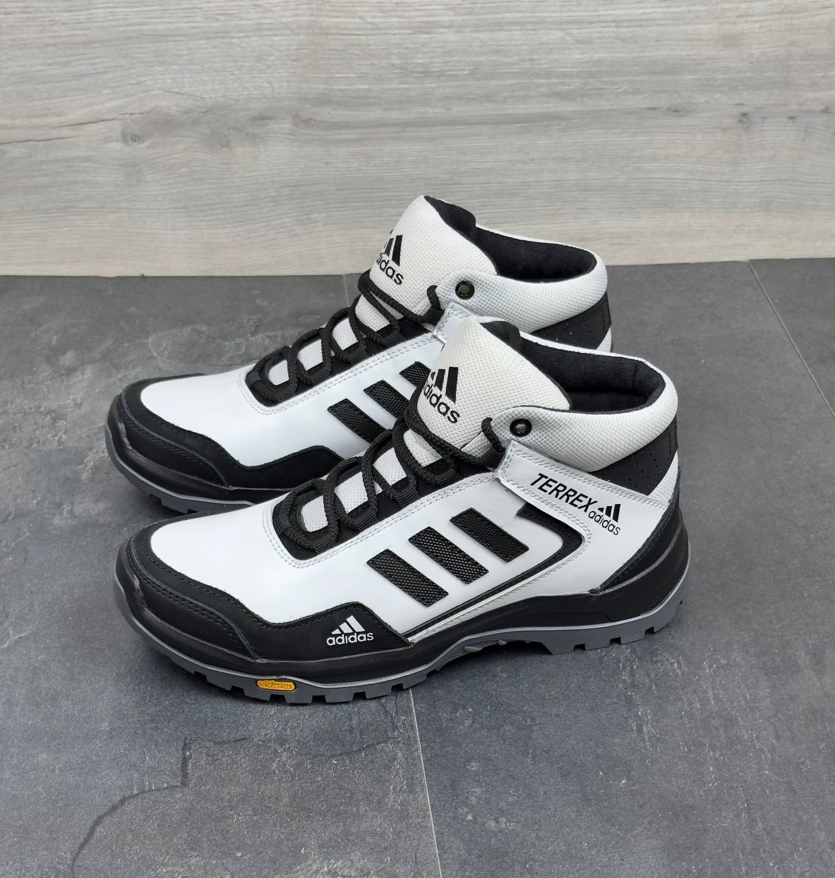 Чоловічі шкіряні зимові кросівки Код: А-1 біл/зима