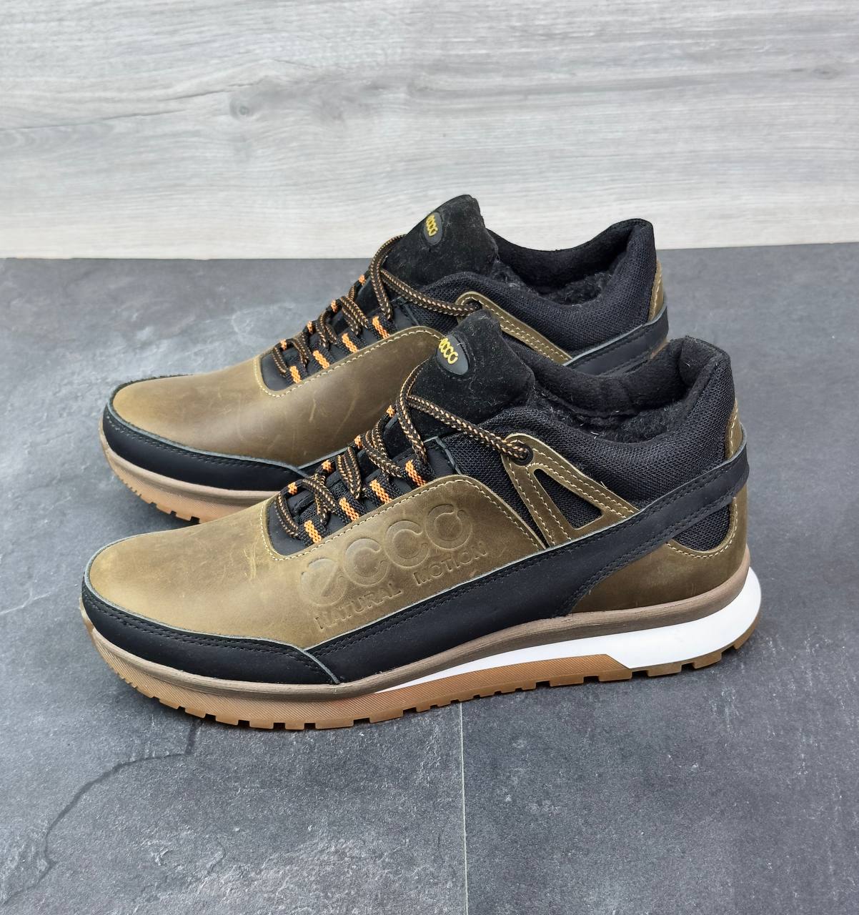 Чоловічі шкіряні зимові кросівки Код: Ек ол/з