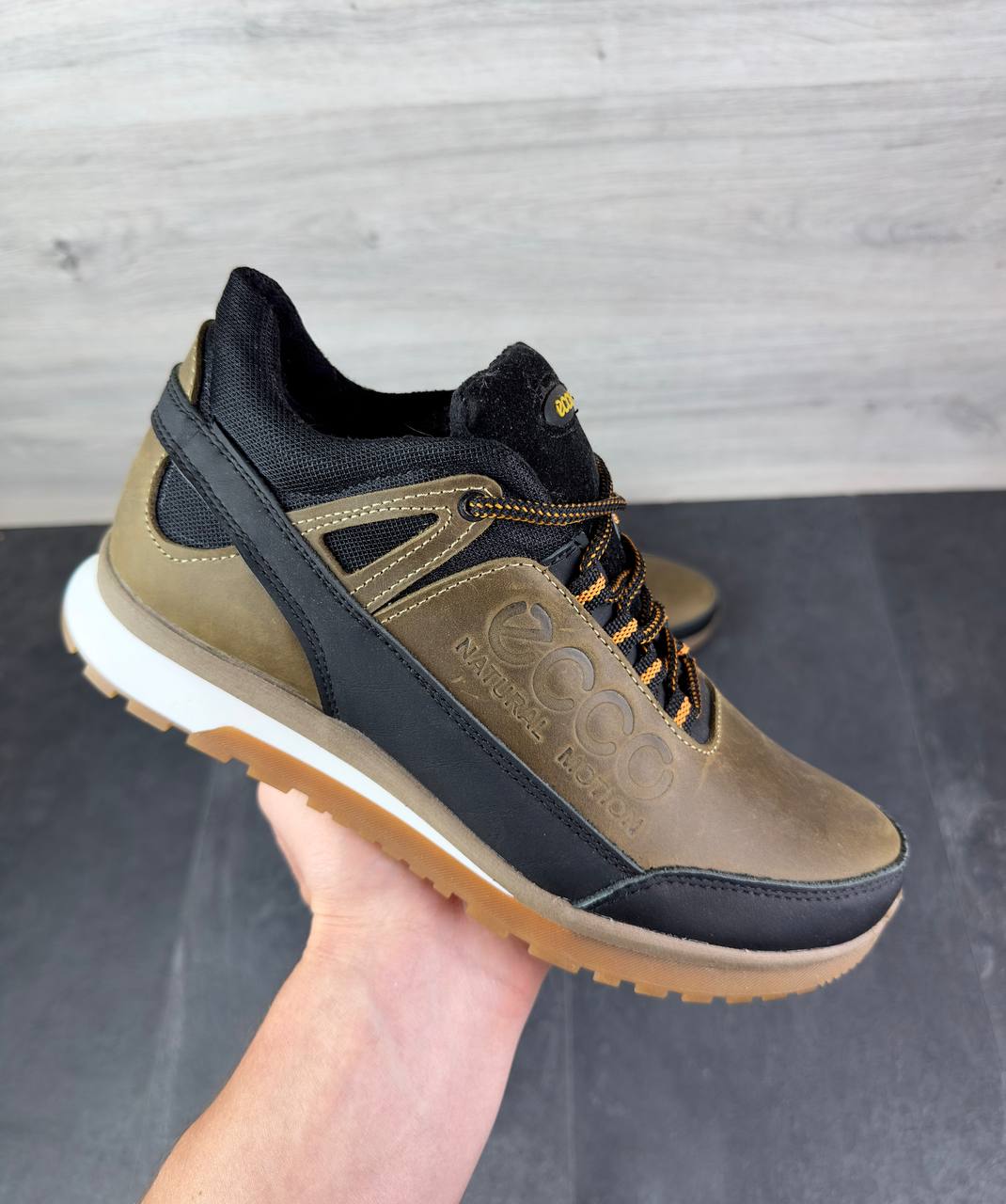 Чоловічі шкіряні зимові кросівки Код: Ек ол/з - Зображення 3