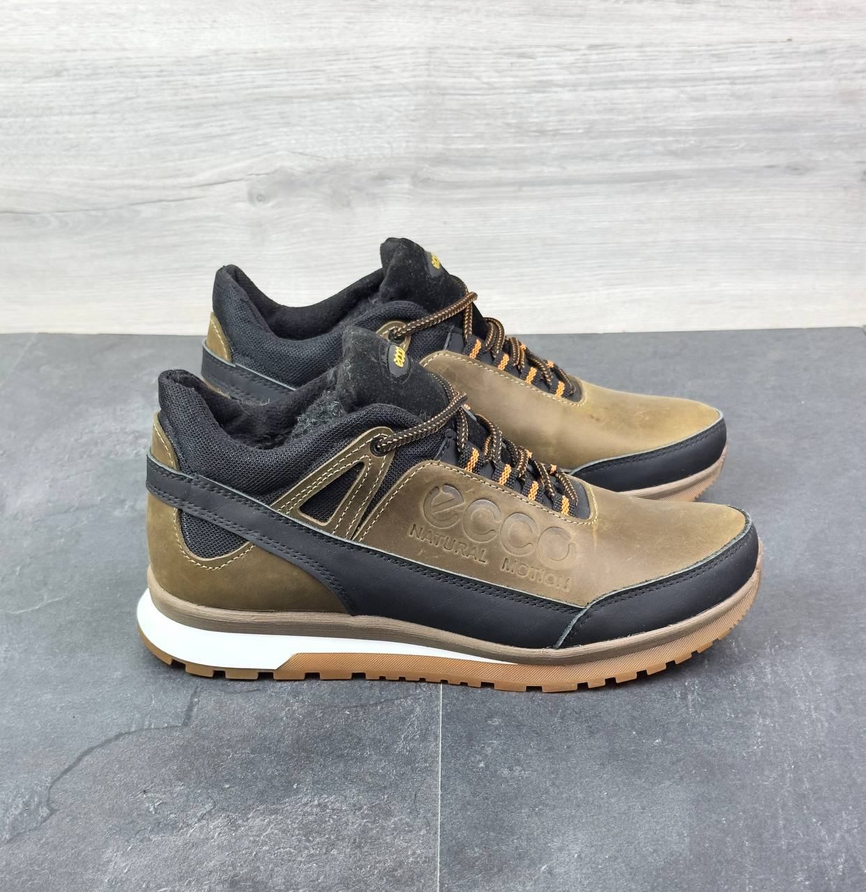 Чоловічі шкіряні зимові кросівки Код: Ек ол/з - Зображення 5