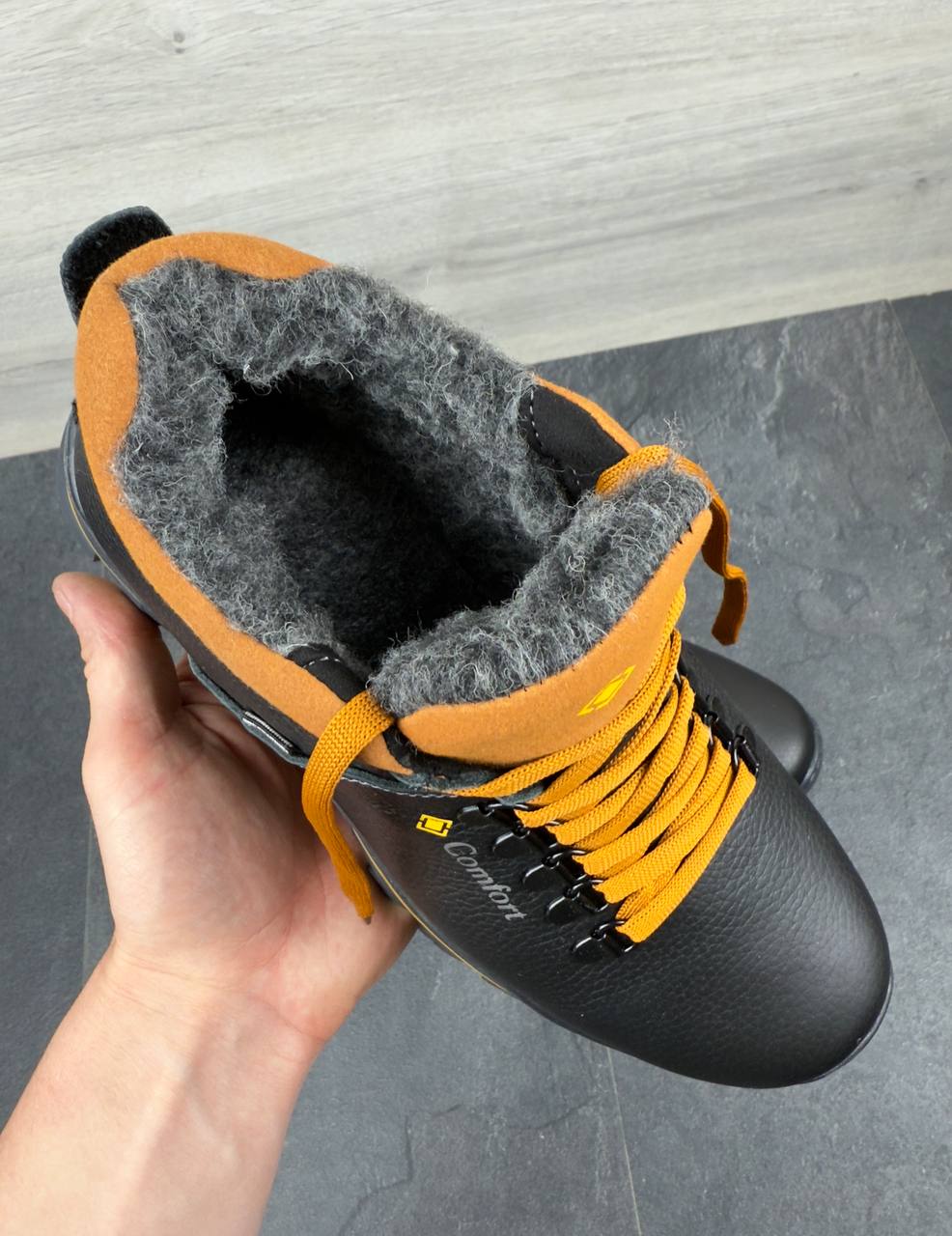 Чоловічі шкіряні черевики Код: М-93 comfort - Зображення 2