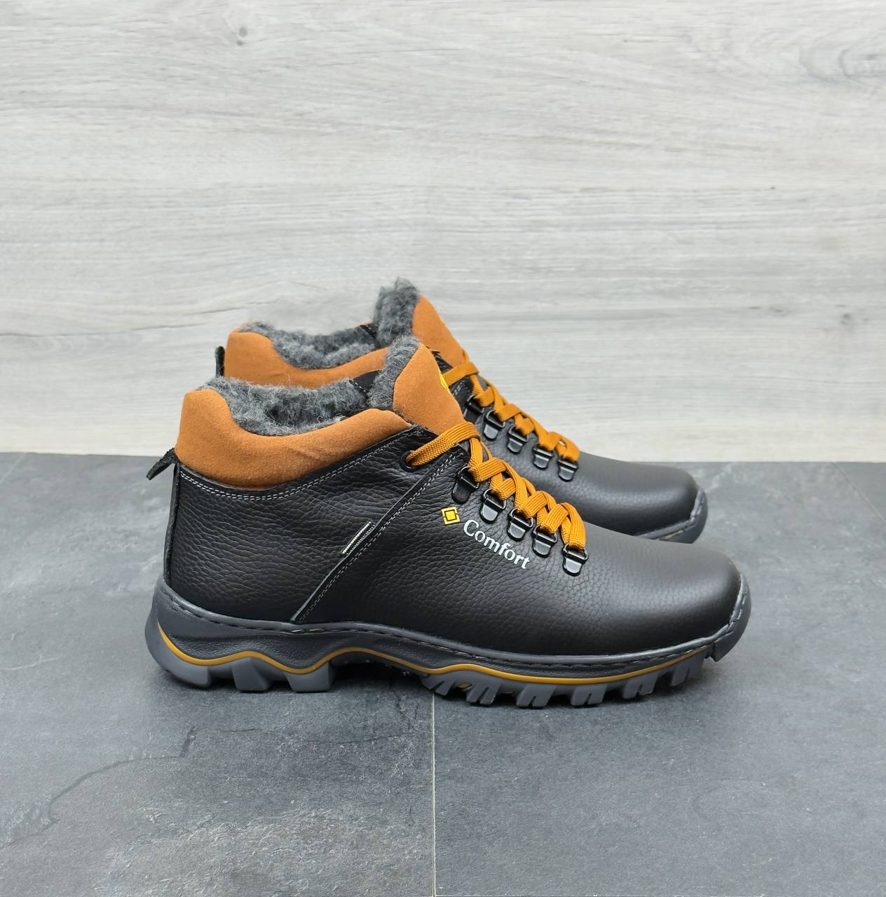 Чоловічі шкіряні черевики Код: М-93 comfort - Зображення 4