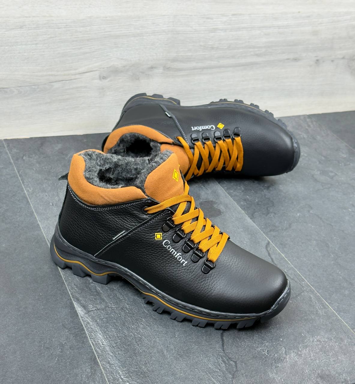 Чоловічі шкіряні черевики Код: М-93 comfort - Зображення 5