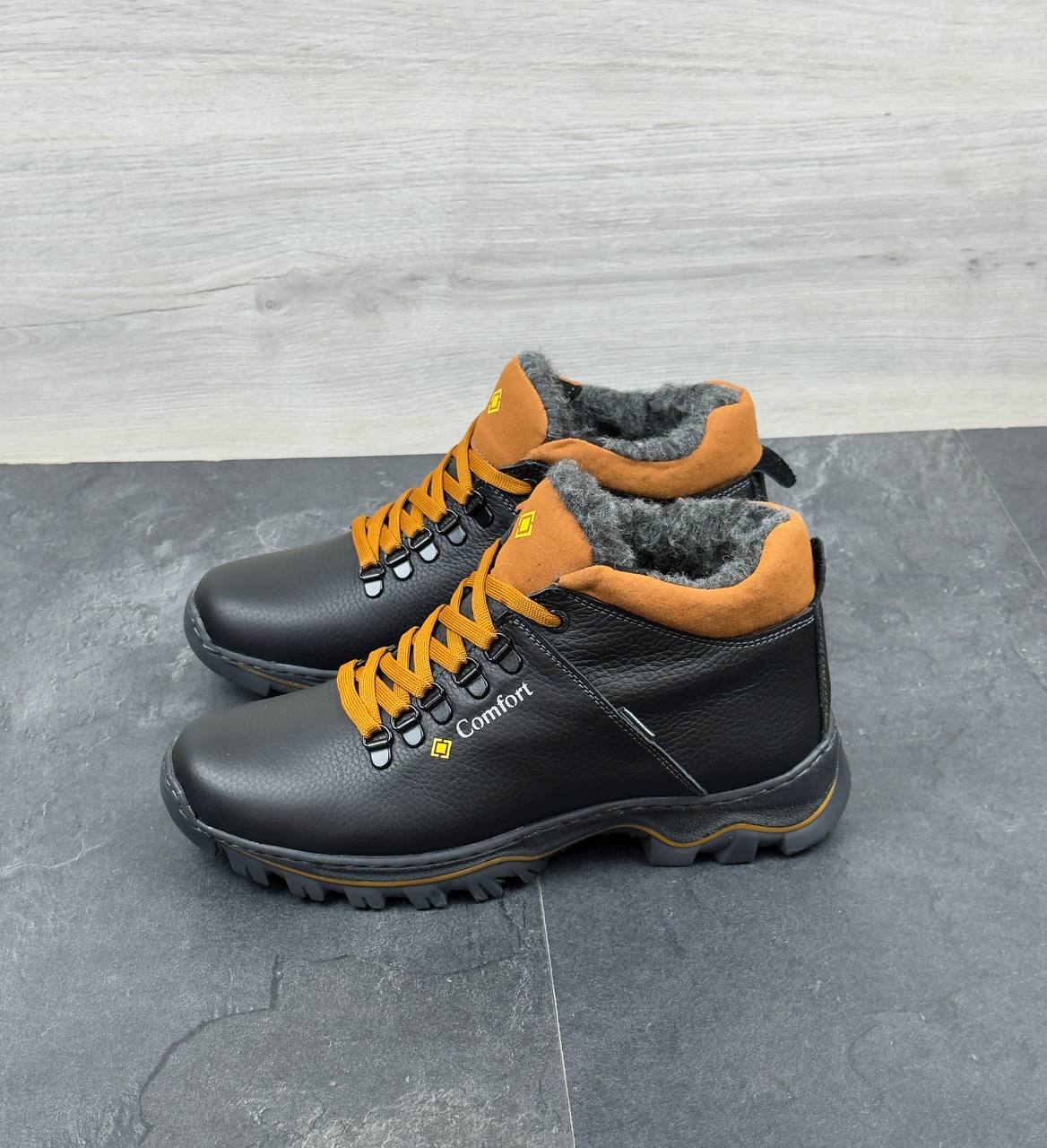 Чоловічі шкіряні черевики Код: М-93 comfort