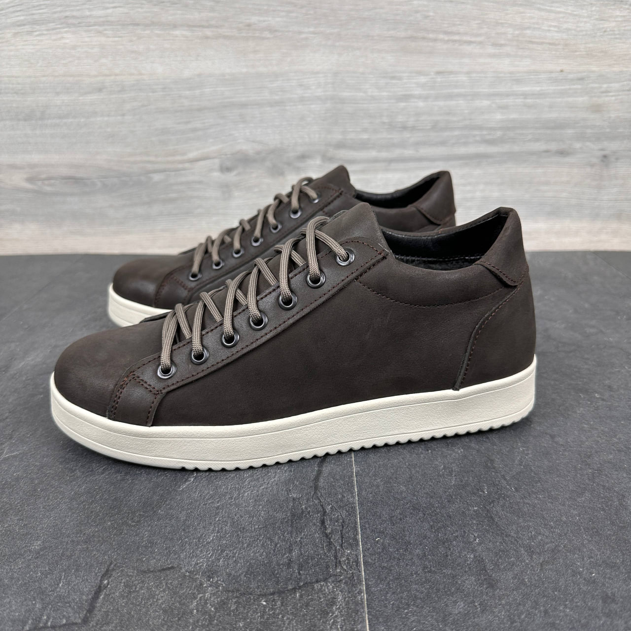 Чоловічі шкіряні черевики Код: 65 кор