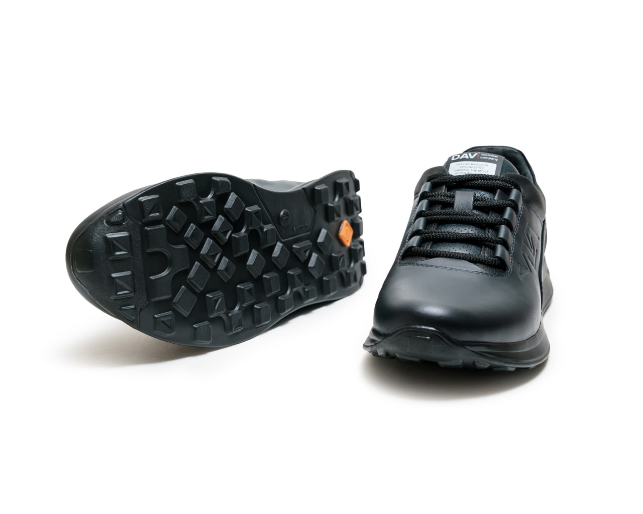 Чоловічі шкіряні кросівки (Топ якість) Код: RD-3 син - Зображення 2